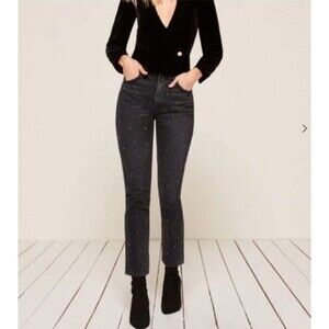 Reformation Harley Studded High Rise Jeans 27